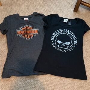 Harley-Davidson Woman Short-Sleeve Tees Medium. Price for both.